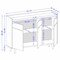 Manhattan Comfort Bradley 53.54 Buffet Stand, White 230BMC6 - alternate 6